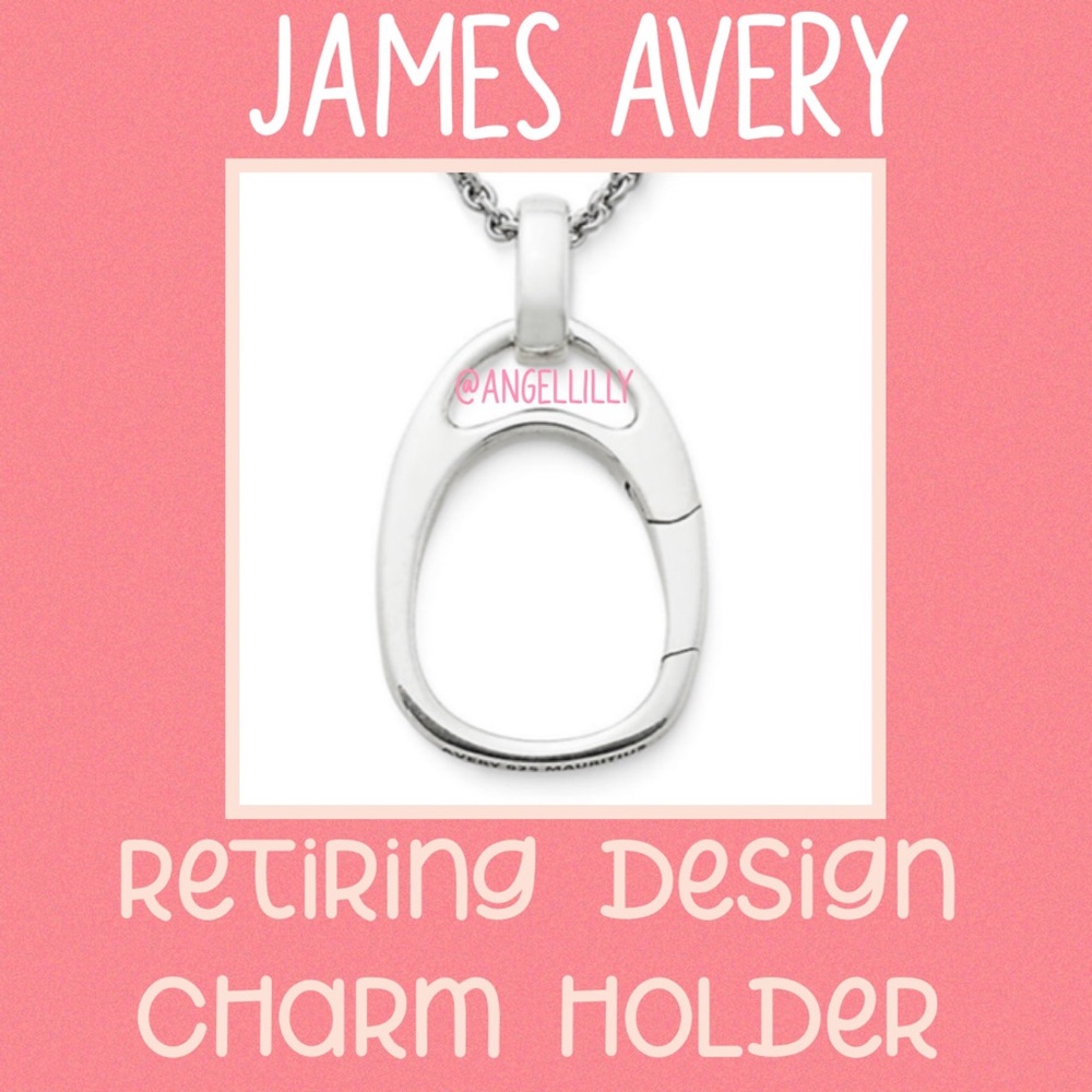 James Avery Retiring Design Changeable Charm Holder (Necklace NOT Included)